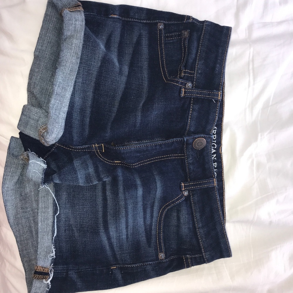 american eagle super stretch denim shorts